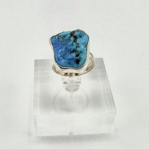 925 Sterling Silver Genuine Turquoise Ring